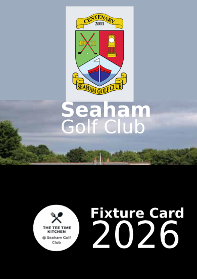 Seaham Golf Club - Fixtures 2026
